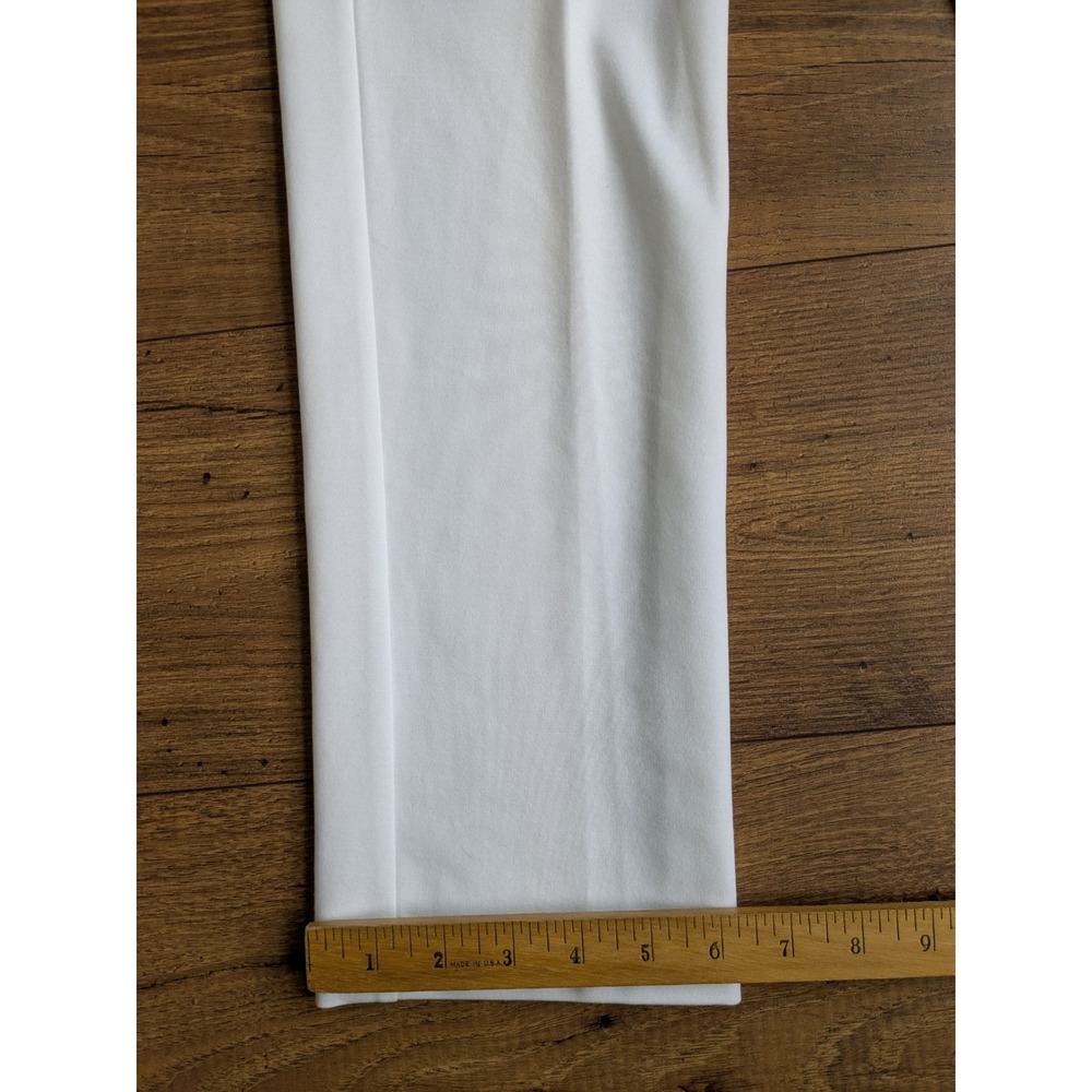 NWOT $198‎ Eileen Fisher White Ponte Straight Leg Stretch Casual Pants XS - Picture 8 of 13